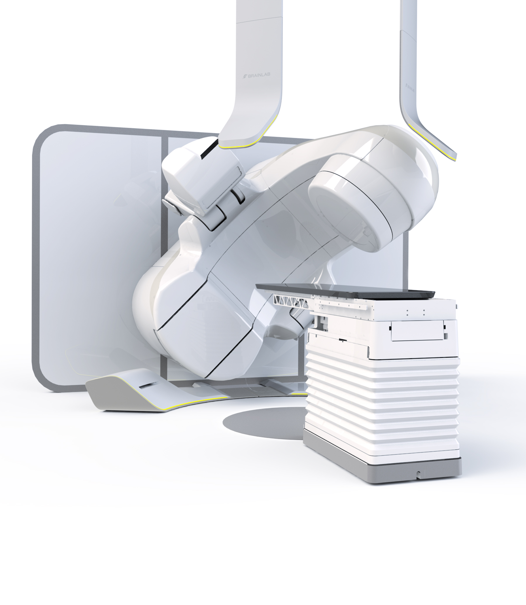 Shot of the Brianlab Exactrac ExacTrac Dynamic System in use