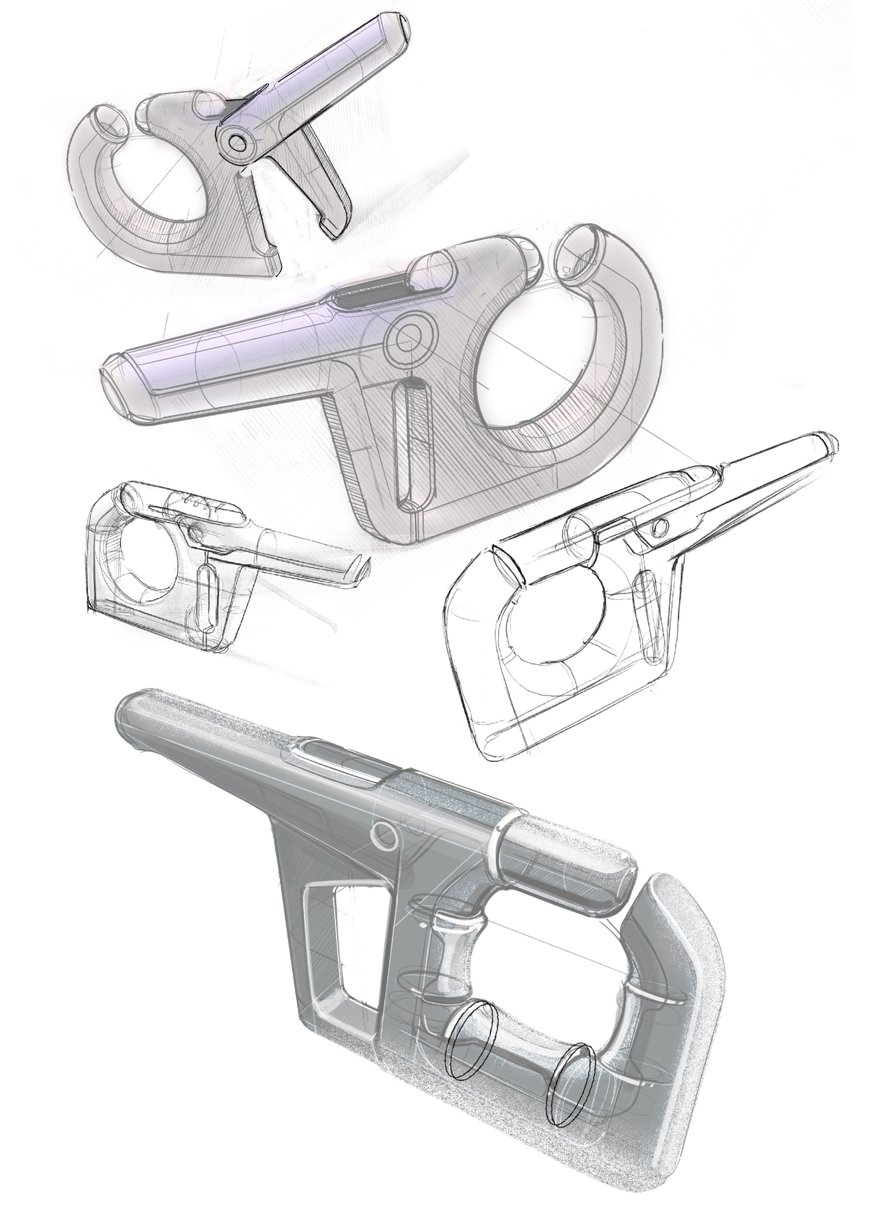 design sketches for rollprofi flexipass