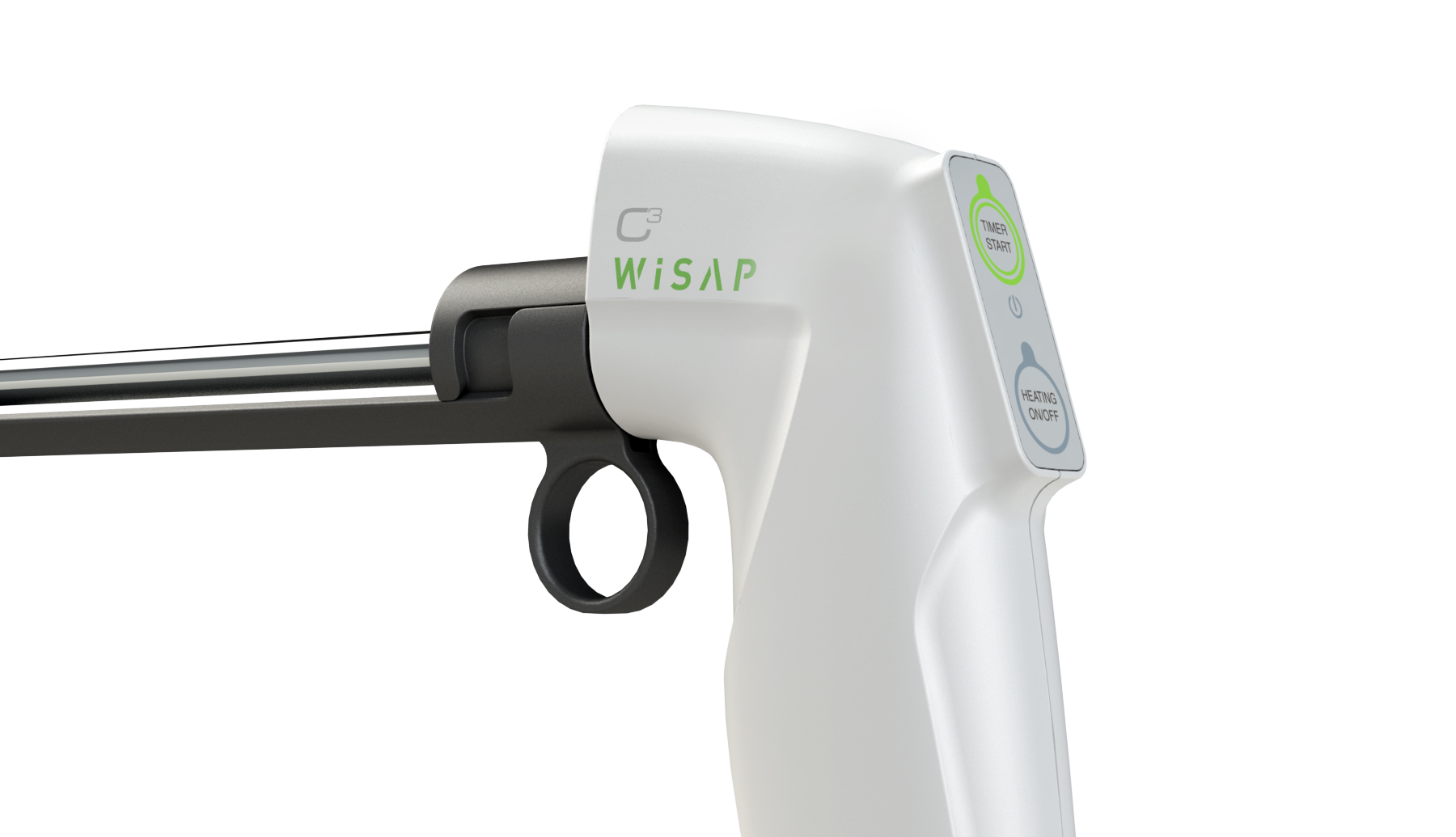 Rear view of the Wisap C3 Thermocoagulator showing the simple and easy to use User interface Design