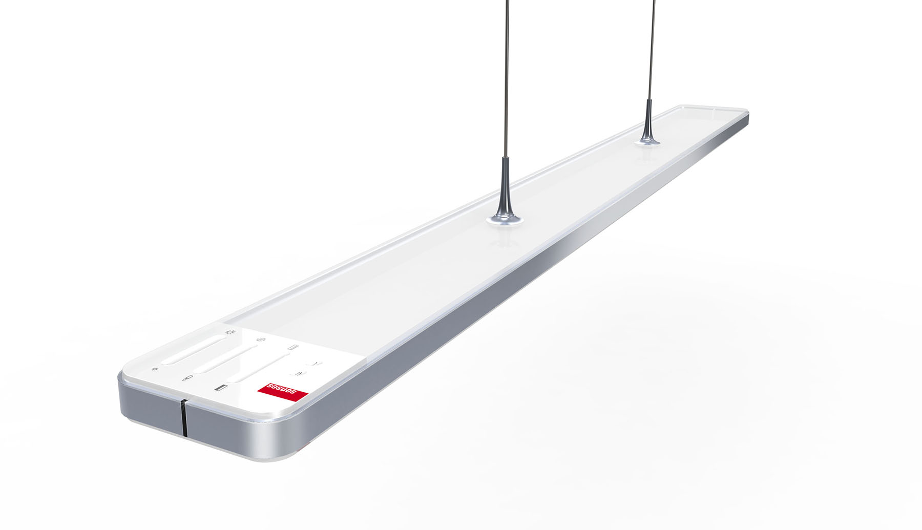 The Senses Touch Led pendant lamp from top showing the minimal design