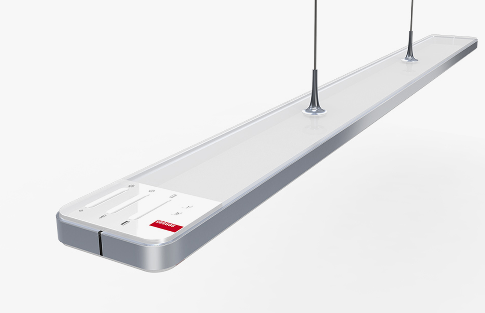 The Senses Touch Led pendant lamp from top showing the minimal design