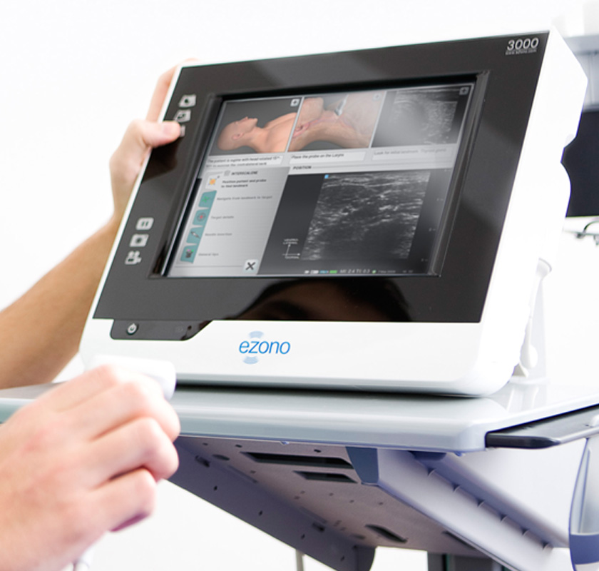 Medical Interface Design of the Ezono portable Utrasound device