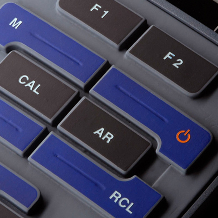 Detail of a WTW Measurement device Keyboard showing the color coded and easy to distinguish buttons for an great User Experience