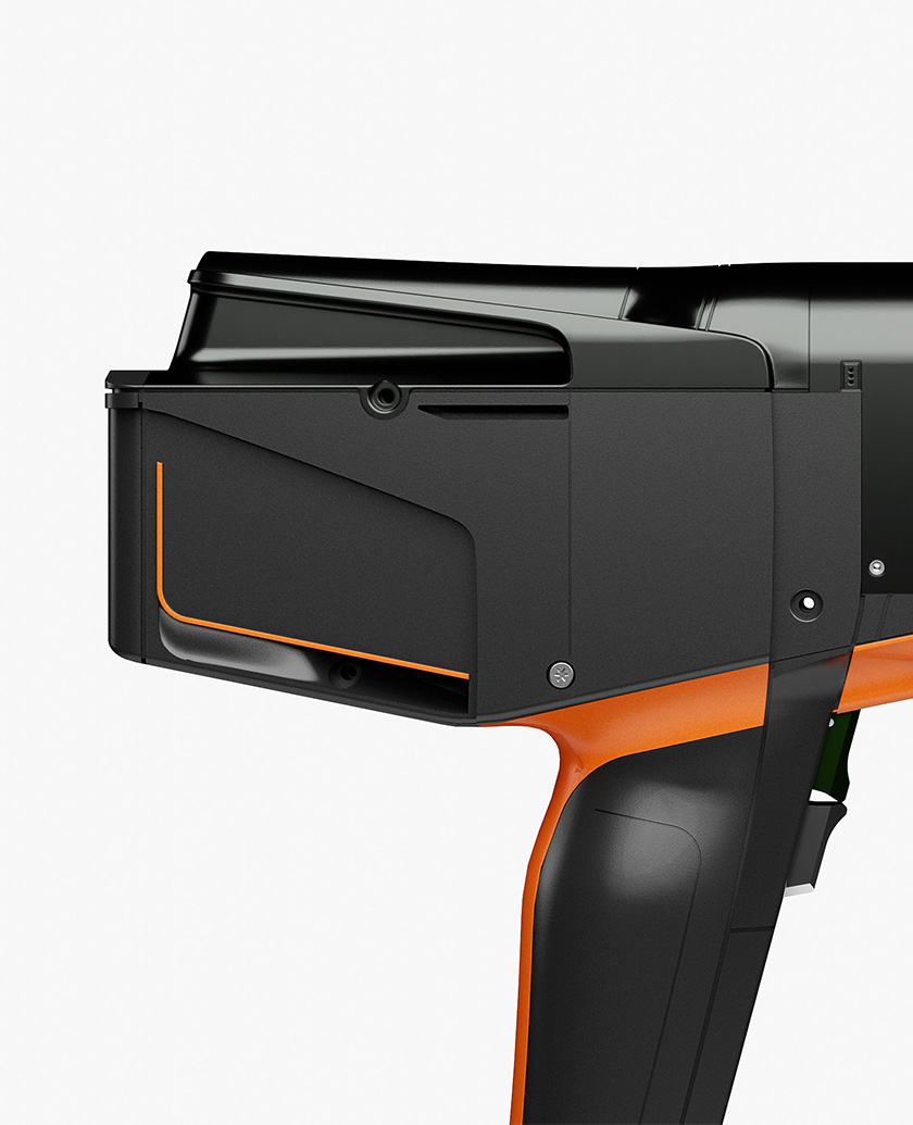 Orange Color Details on the Lübberig L.adu 15o Advanced Drilling Unit