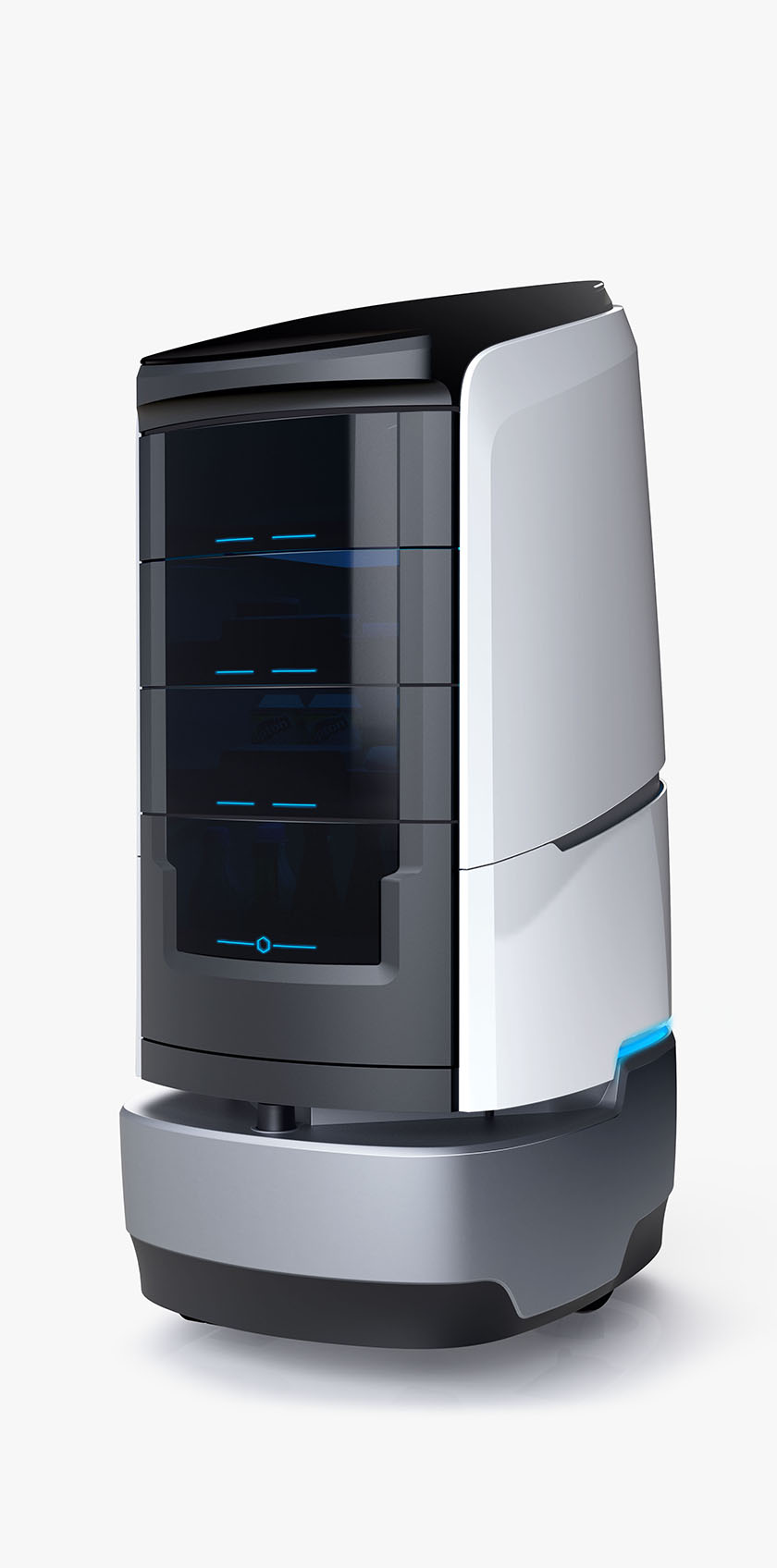 Jeeves service Robot three quarter view