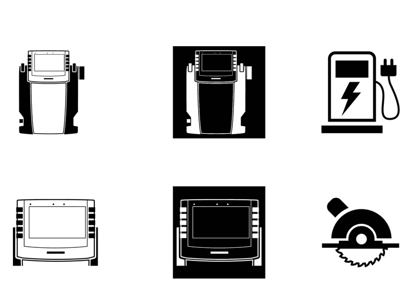 Icon Design of the Gossen Metrawatt Profitest MF Interface