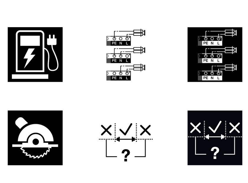 Icon Design of the Gossen Metrawatt Profitest MF Interface
