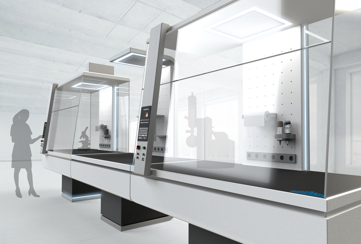 Futuristic Laboratory Fume Hood Concept Design