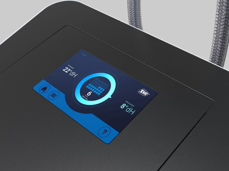 Emedded GUI Design der SYR NEOSOFT Weichwasseranlage